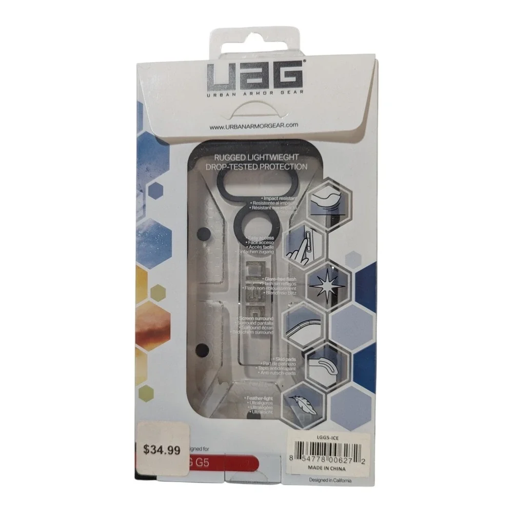 F7.‎ UAG Plasma Series Impact Resistant Case for LG G5 - Ice